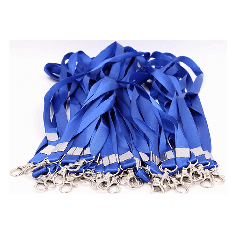 WILLOW 50 PCS 32-Inch Flat Lanyards with Hook Clip