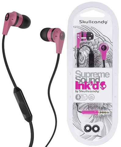 Skullcandy 1 3.5mm Connector Ink'd 2.0 Earbud Headphones with Mic - Red