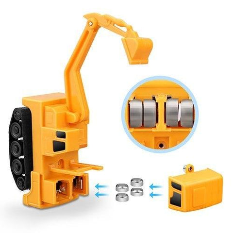 Inductive Truck Toy Inductive Engineering Vehicle Inductive Toy Follow Drawn Black Line for Kids