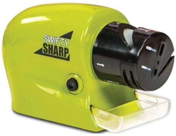 Electric Knife Sharpener In Securable Stainless Steel for kitchen Knife/Knives/Scissors/Blades/Screw Drivers - SquareDubai