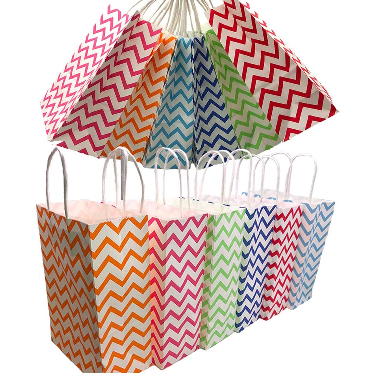 30 Pieces Paper Party Bags with Handle for Birthday Party Christmas & Celebrations - WILLOW