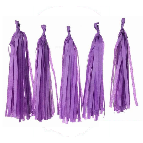 25Pcs/Lot 5 Mixed Random Colour Diy Tissue Paper Tassel Garland For Kids  Birthday Party