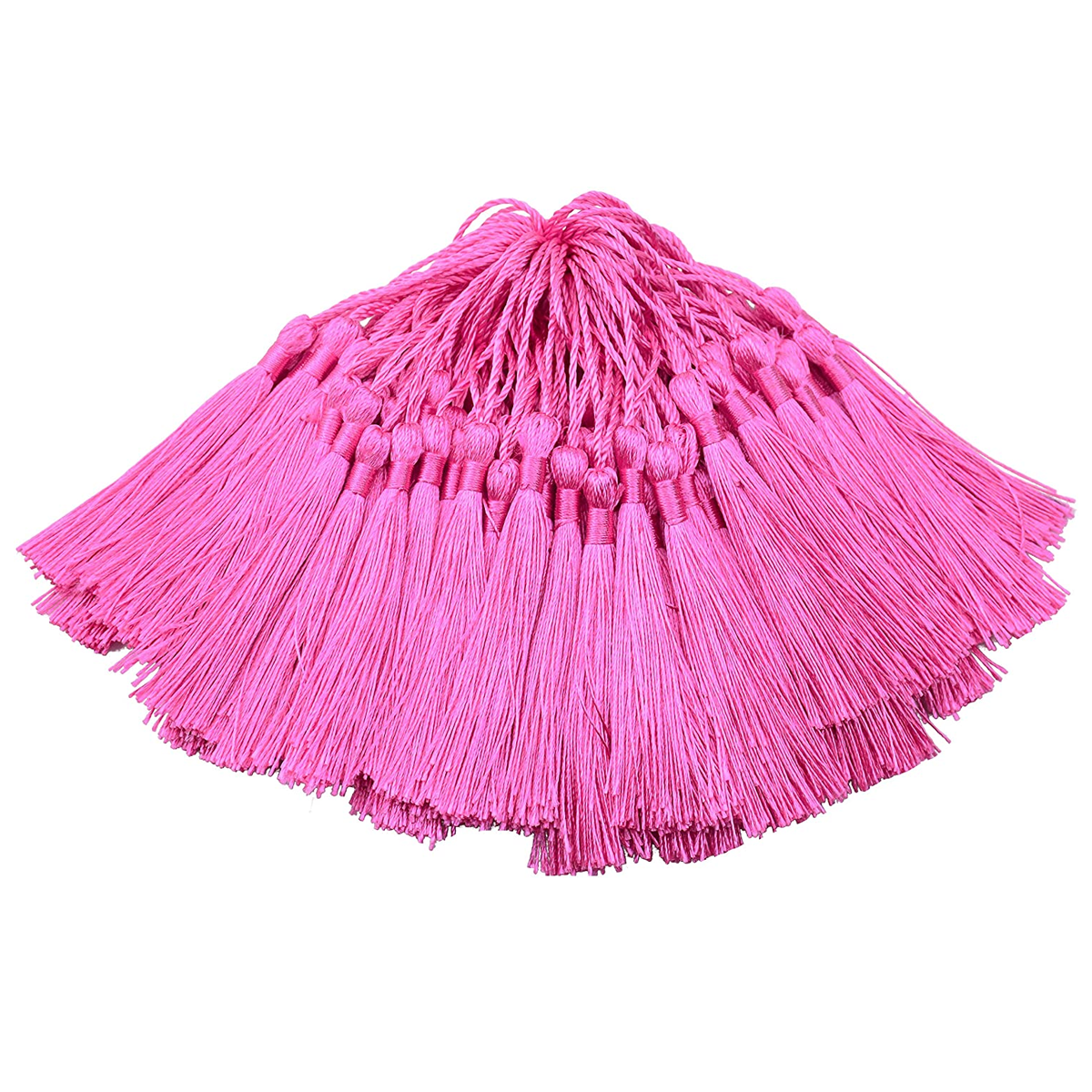 96 PCS Gold Soft Craft Tassels with Loops for Jewelry Making, DIY, Bookmark, - WILLOW