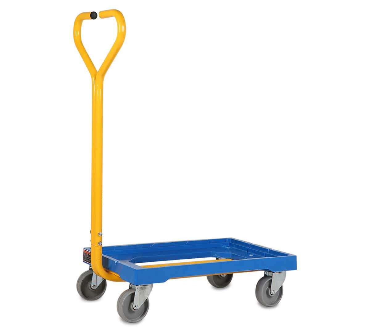 Plastic Tote Dolly with Steel Handle