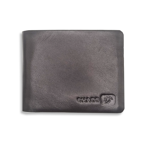 Men Tan Genuine RFID Leather Wallet - Regular Size (5 Card Slots) - Chaos