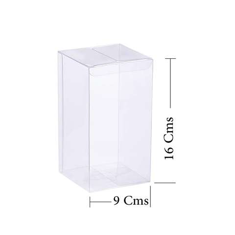 Clear Transparent Favor Boxes, Gift Boxes for Wedding12pcs - 9x9x16cm - Willow