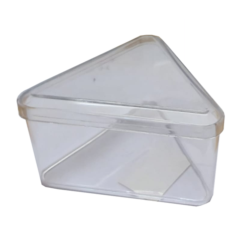 Clear Plastic Acrylic Triangle Box For candy 9x5 Cms (12Pcs Pack)