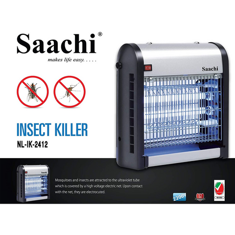 Saachi 19 Watt Insect Killer, 2412, Black