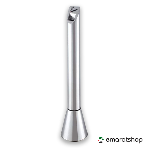 Olmecs - Outdoor Floor Standing Stainless Steel Cylindrical Ashtray