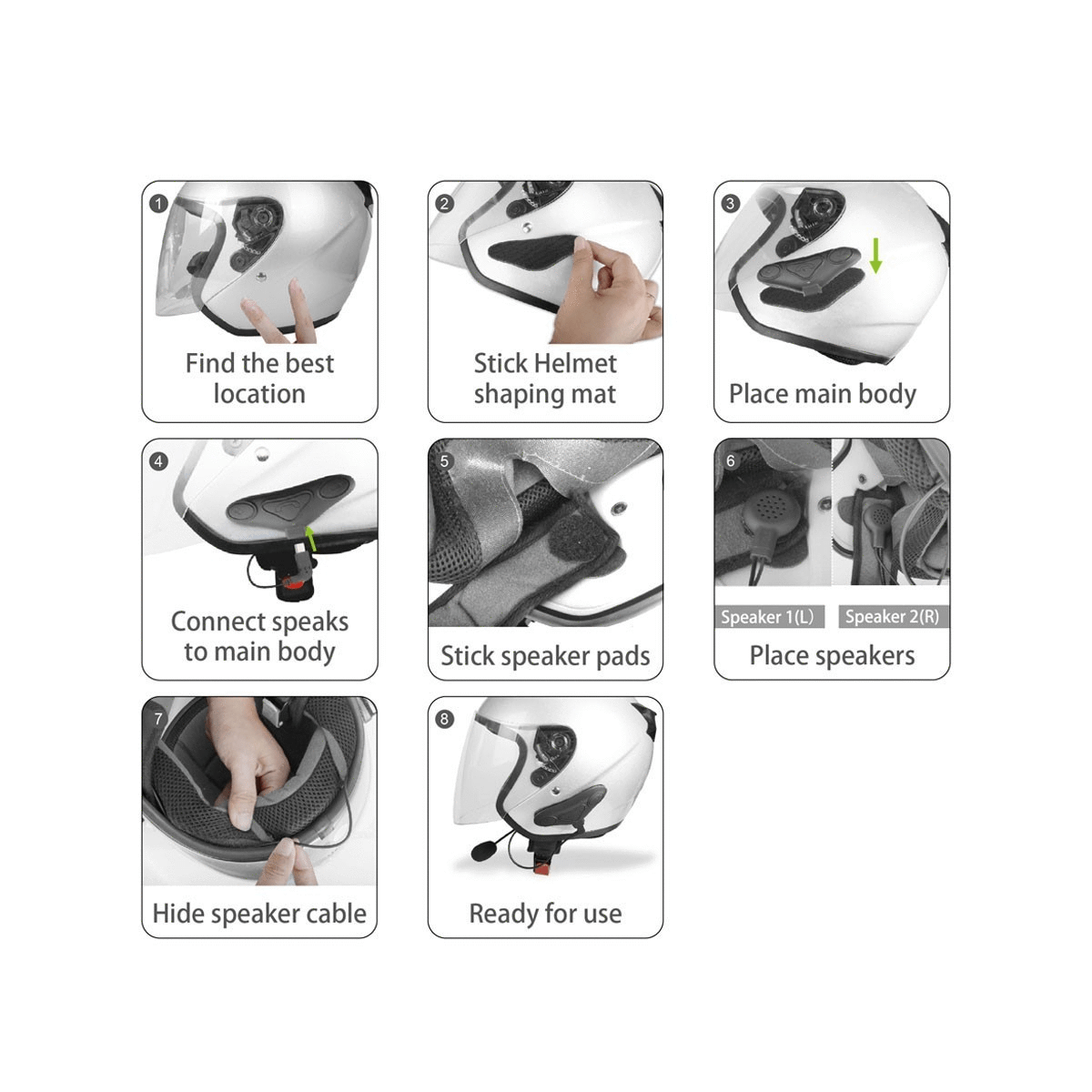 Avantree HM100P Bluetooth Helmet In Ear Headset - Black - SquareDubai