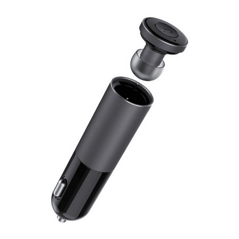 AWEI A870BL Headset 2 in 1 Multi-function Bluetooth V4.0 Hands-free Call 5V 2.1A USB Car Charger - SquareDubai