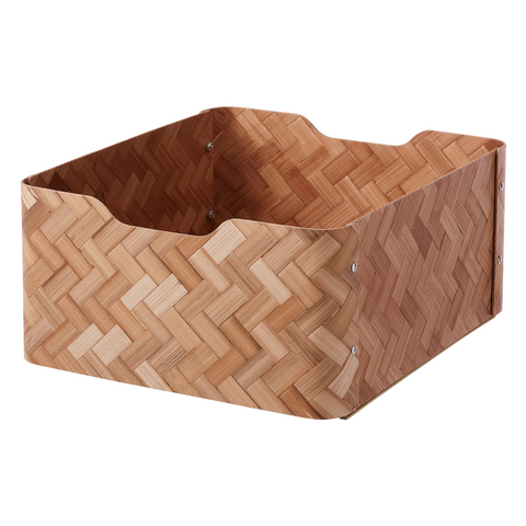 Bamboo Box, brown, 32x35x16 cm - BULLIG