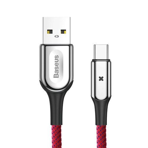 BASEUS  X-shape Light USB Cable TypeC Data Sync Cable Charging Quick Charge Fabric 3.0 - SquareDubai