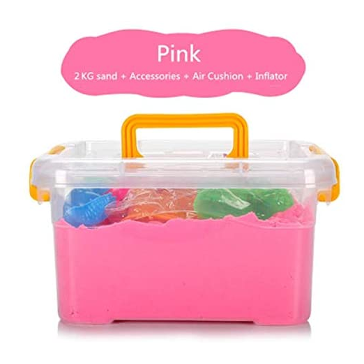 Magic Sand Toy Set with Modeling Tools (2 Kg) - PInk