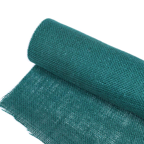 Jute Burlap Fabric Ribbon Roll DIY Sewing Craft Tablecloth Home Decor (50cm x 3m) - Light Green