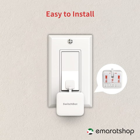 SwitchBot, voice or app-controlled device that mechanically turns any rocker switch  on/off