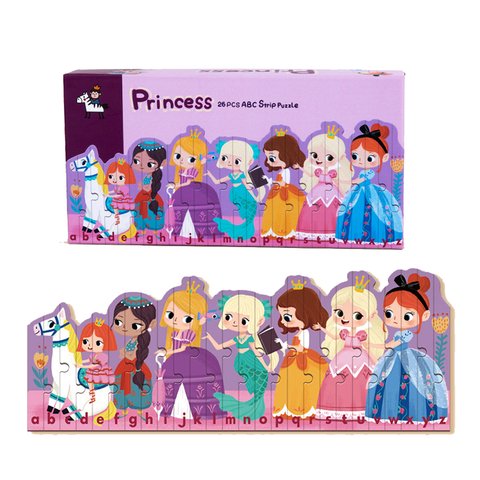 Emma Strip 3D Puzzles Toy Wooden Jigsaw Puzzle 26 Pcs (Princess)