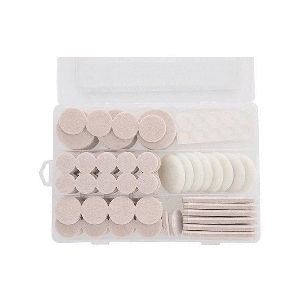 171 Piece Furniture Pads in Case - White - SquareDubai