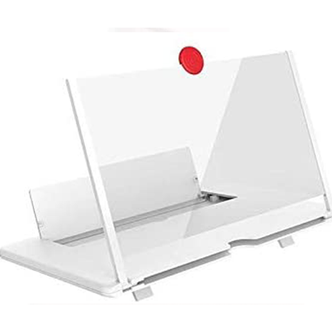 Pulling Type Mobile Phone Screen Amplifier 3D Effect Large Screen - Red