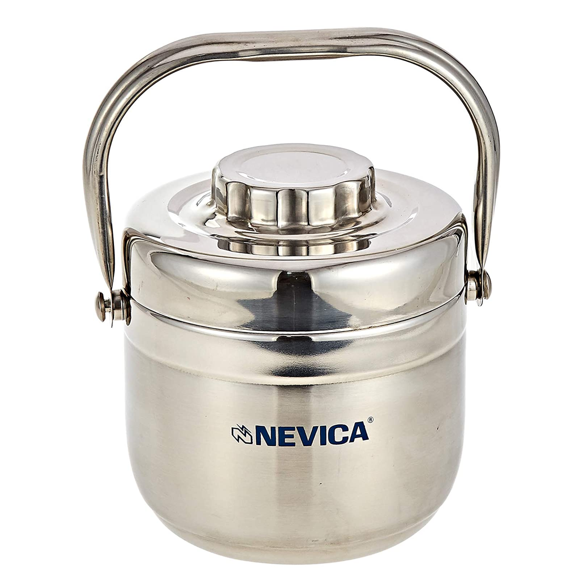 Nevica 188 ml Stainless Steel Plain Food Container - Silver