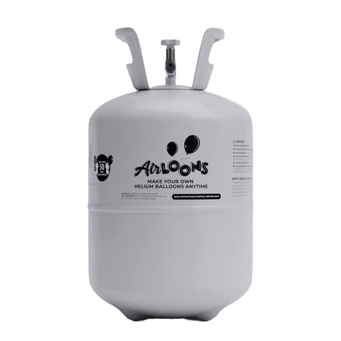 Airloons Portable Helium Balloon Kit (Helium Tank With Multicolor 9 Inch Latex Balloons) 30 Balloons