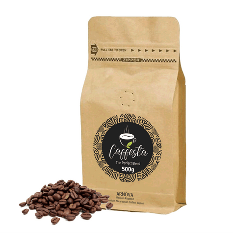 Caffesta Arnova Medium Roasted Nicaraguan Coffee Beans 1000g