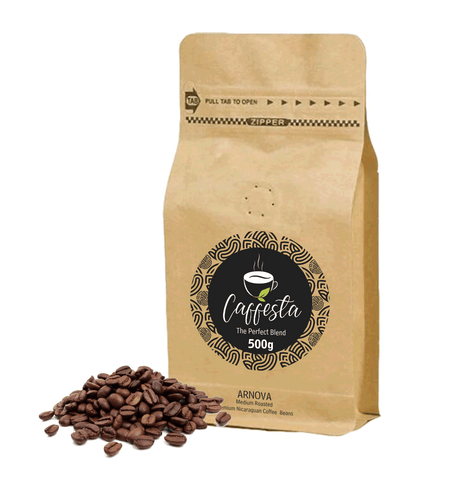 Caffesta Arnova Medium Roasted Nicaraguan Coffee Beans 500g