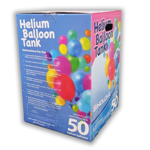 Helium Balloon Tank 50 Balloons