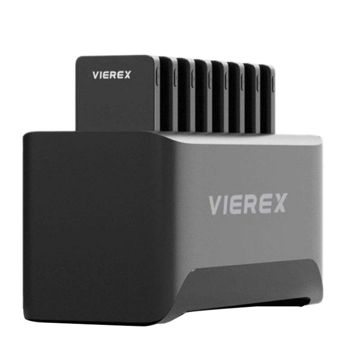 10000 mAh 8-Piece Portable Power Bank Set With Charging Station - Vierex