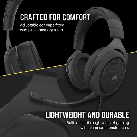 Corsair HS50 STEREO Stereo Gaming Headset - Black/Green