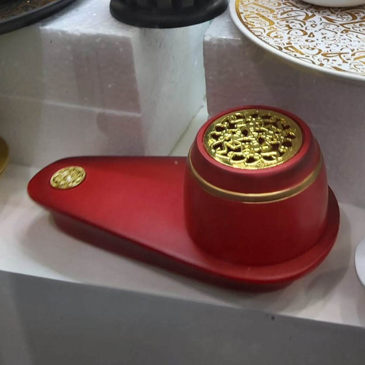 USB Rechargeable Aroma Burner Mini Hand-held Incense Burner Bukhoor Dukhoon - Black