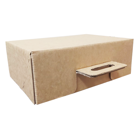Large Corrugated Brown Kraft Boxes with Handle  36x25x15Cms (10Pc Pack) - WILLOW