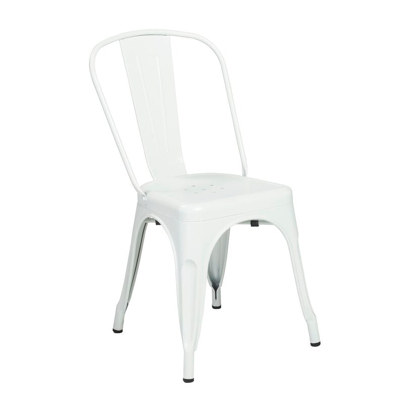 Metal Stackable Chair For Restaurants - Red