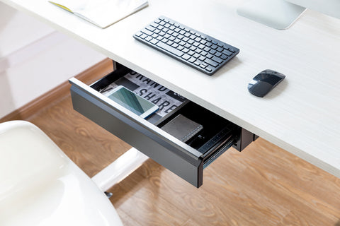Under Desk Storage Drawer, Standing Desk Accessories By Navodesk (Black