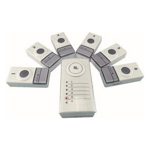 RL Six Zone Wireless White Door Bell System