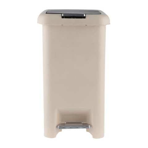 Girnees DI-03 Polypropylene Plastic Pedestal Dustbin, Beige