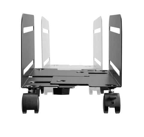 Navodesk CPU Holder Mobile PC Computer Floor Stand Trolley w/ 4 Wheels, Width Adjustable,