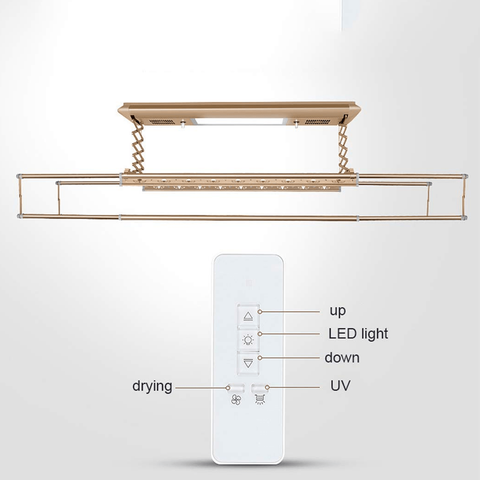 Cloth Drying Hanger with Fan Remote Controlled