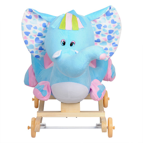 Little Angel - Baby Toy Ride-on Rocking Elephant Pink