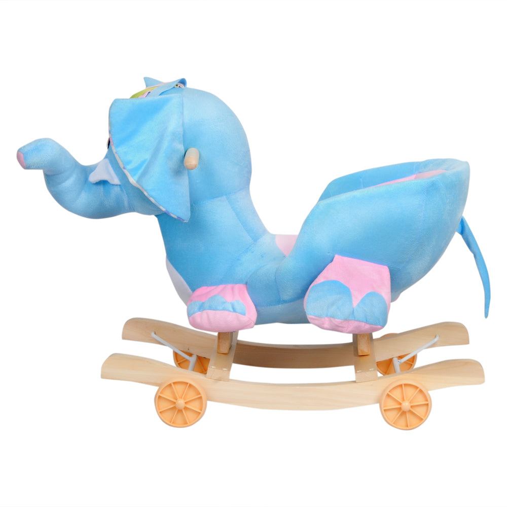 Little Angel - Baby Toy Ride-on Rocking Elephant Blue