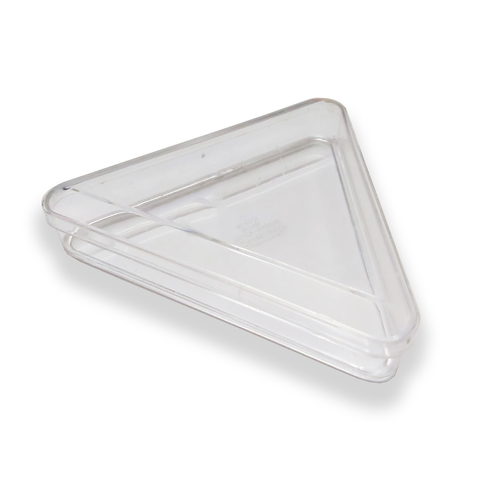 12 Clear Plastic Acrylic Triangle Box For  candy 11.5x2.00 Cms