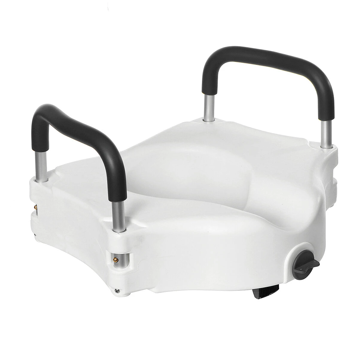 Medical Deluxe Elevated Raised Toilet Seat With Removable Padded Arms