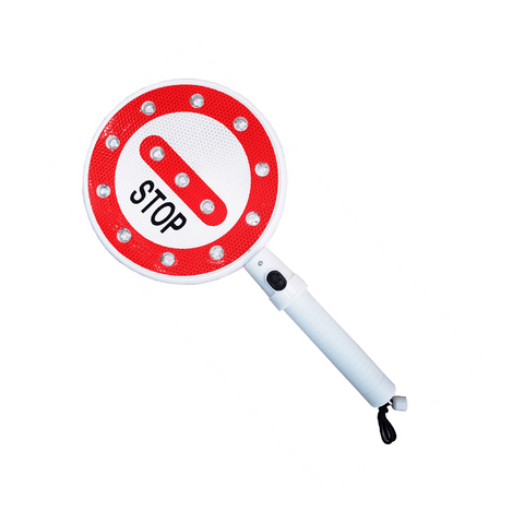 Flashing Stop LED Traffic Sign /Flashing LED Sign with Handle - SquareDubai
