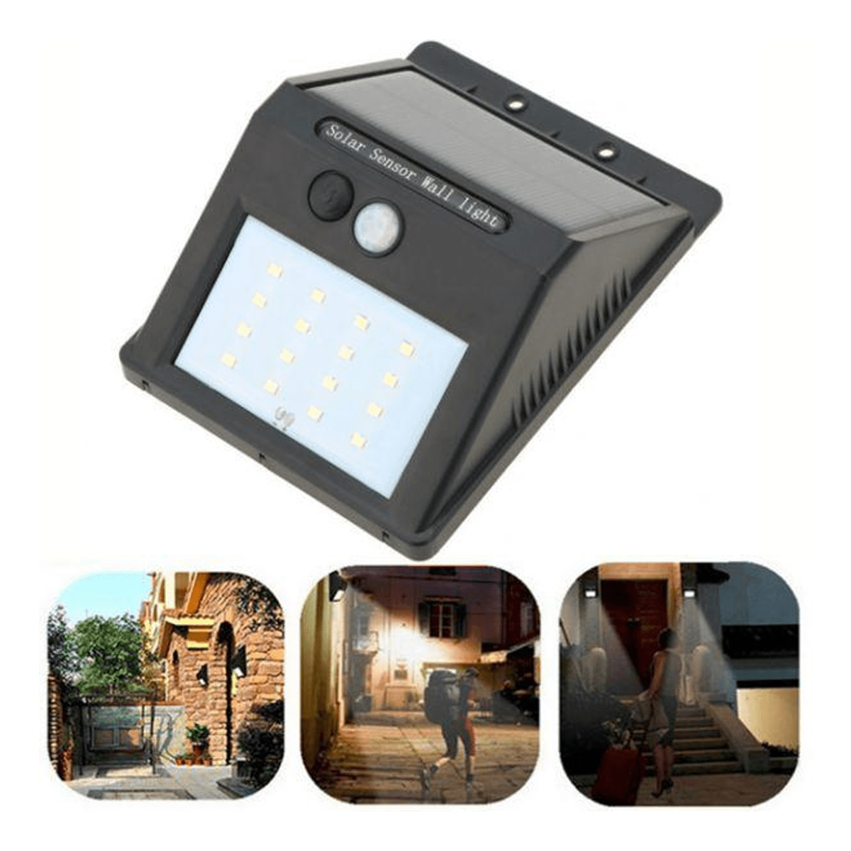 Solar Powered Outdoor Lights (16 LED)