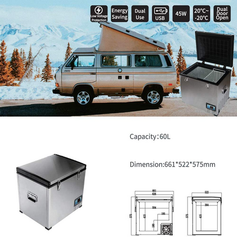 Portable Compact  Freezer for Car, Outdoor and Home Use - North Bayou