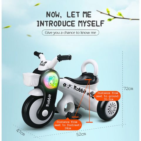 Kids Electronic Motorcycle Ride-On Bike - Green - Fengda