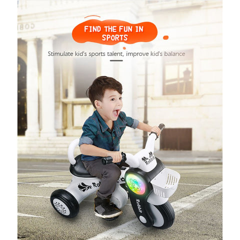 Kids Electronic Motorcycle Ride-On Bike - Green - Fengda