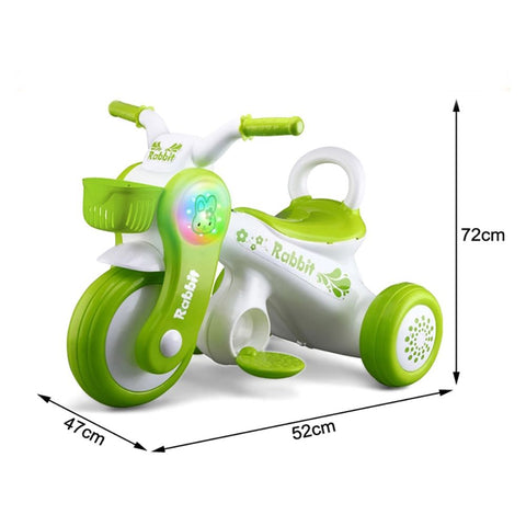 Kids Electronic Motorcycle Ride-On Bike - Green - Fengda