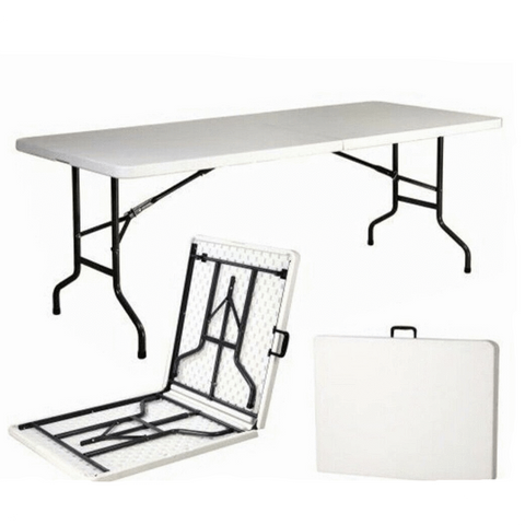 Folding Plastic Portable Table-White ( 1.8 Meter )