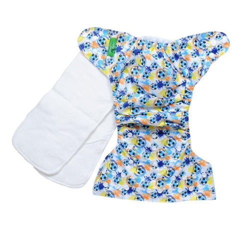 Baby Cloth Diaper all in one Reusable Soccer